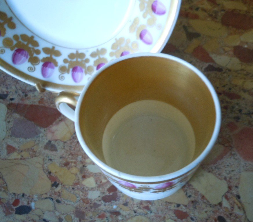 Tasse Litron En Porcelaine De Paris Debut 19eme Siecle-photo-3