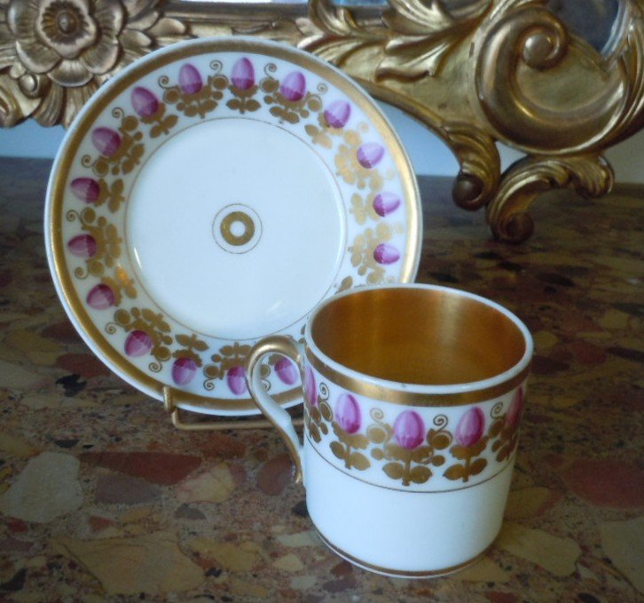 Tasse Litron En Porcelaine De Paris Debut 19eme Siecle