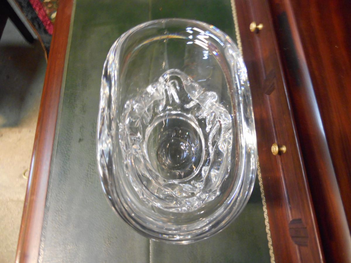 Vase En Cristal Daum France-photo-2