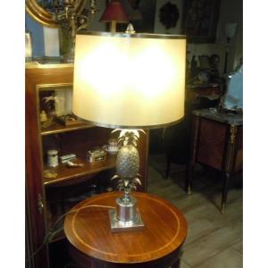 Lampe Ananas En Bronze Argente