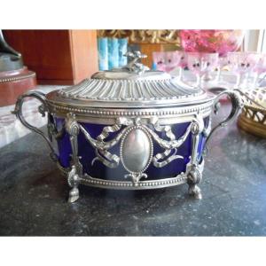 Covered Sugar Bowl In Solid Silver Orfevre Lapar