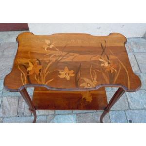 Art Nouveau Coffee Table Signed Galle