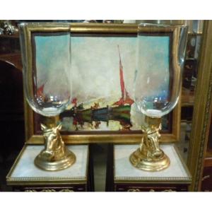 Pair Of Christian Dior Tealight Holders