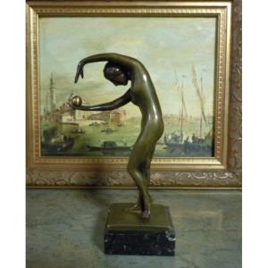 Art Deco Bronze By Paul De Boulongne