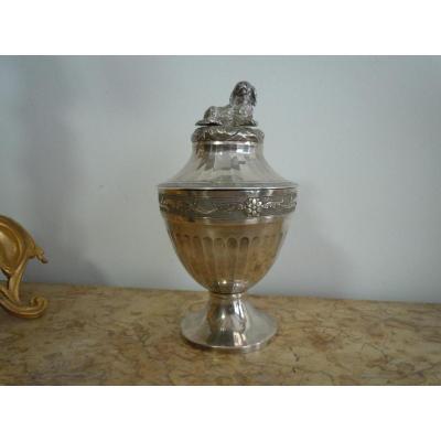 Covered Jar In Sterling Silver Germany 17th