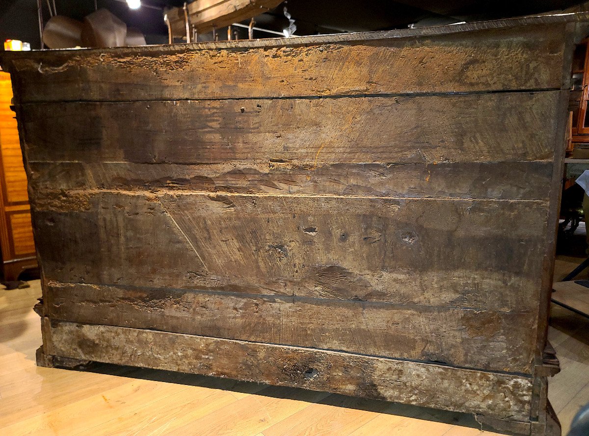 Important Renaissance Walnut Credenza, 16th Century. (196cm X 124cm)-photo-5