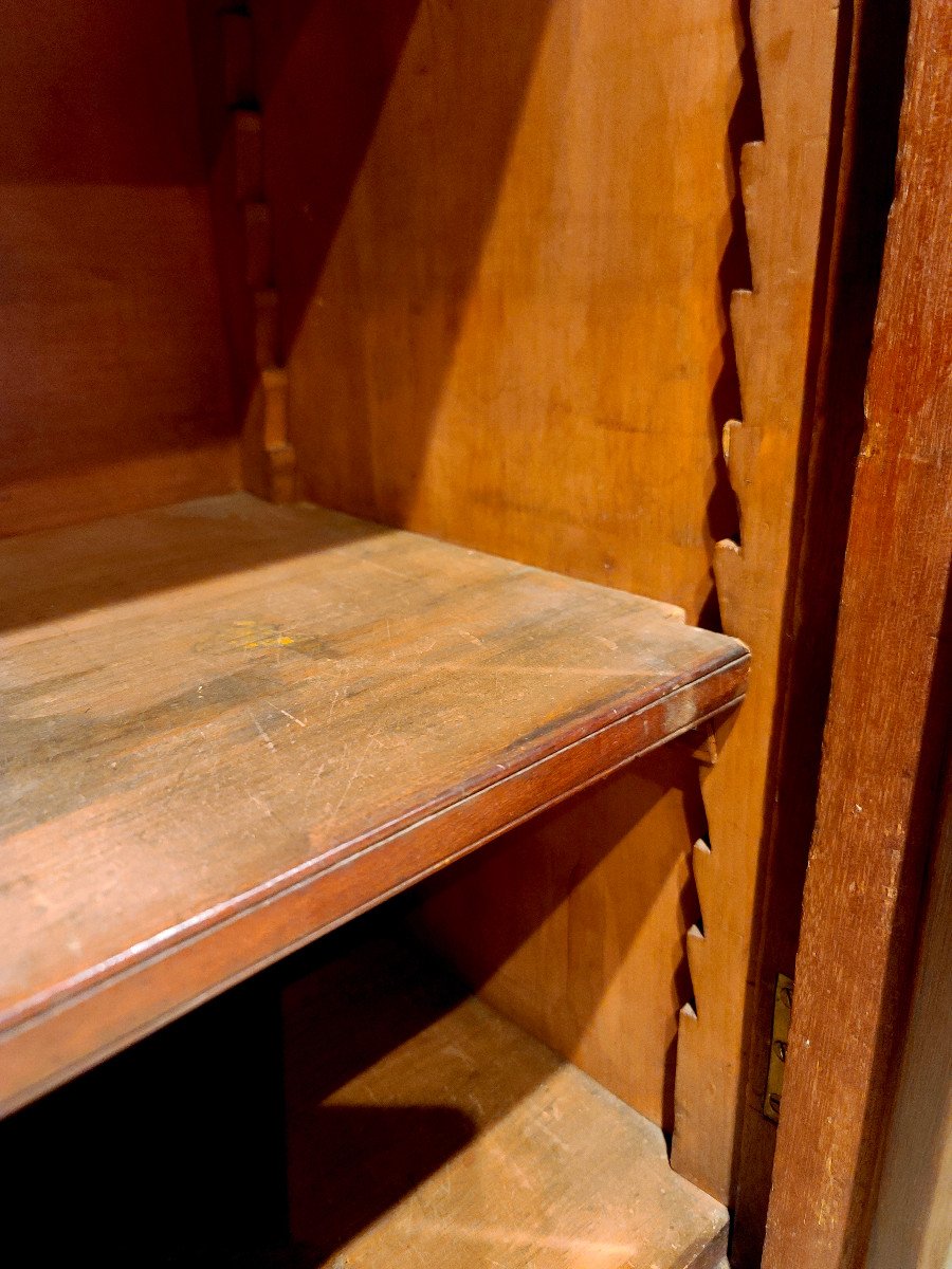 Low Mahogany Bookcase From The 19th Century. (316cm X 110cm)-photo-6