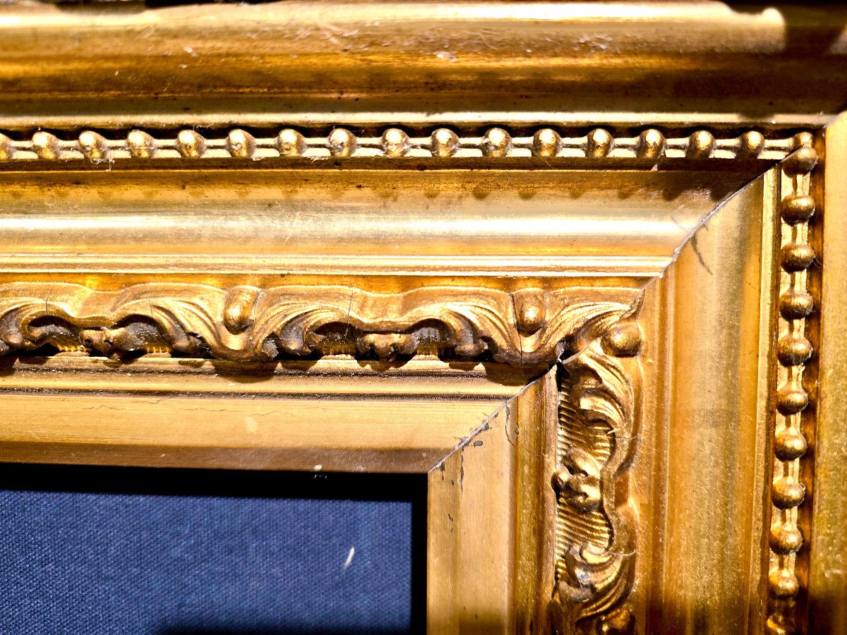 Important Gilded Wooden Frame, Late 19th Century. (164cm X 141cm)-photo-1