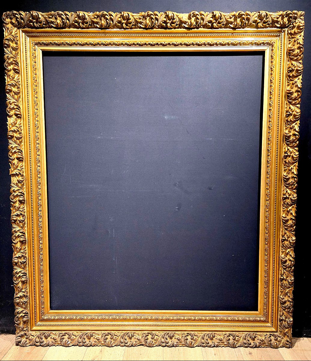 Important Cadre En Bois Doré, Fin XIXe. (164cm X 141cm)