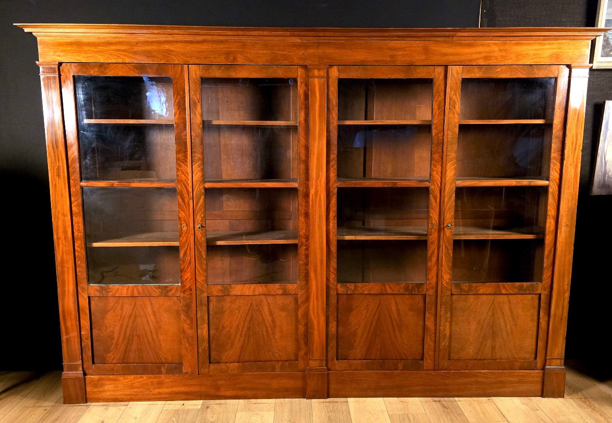 Late 19th Century Mahogany Bookcase. (276cm X 189cm)-photo-2