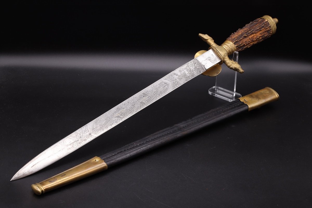 Rare Adjv Presentation Hunting Dagger By Eickhorn-photo-2