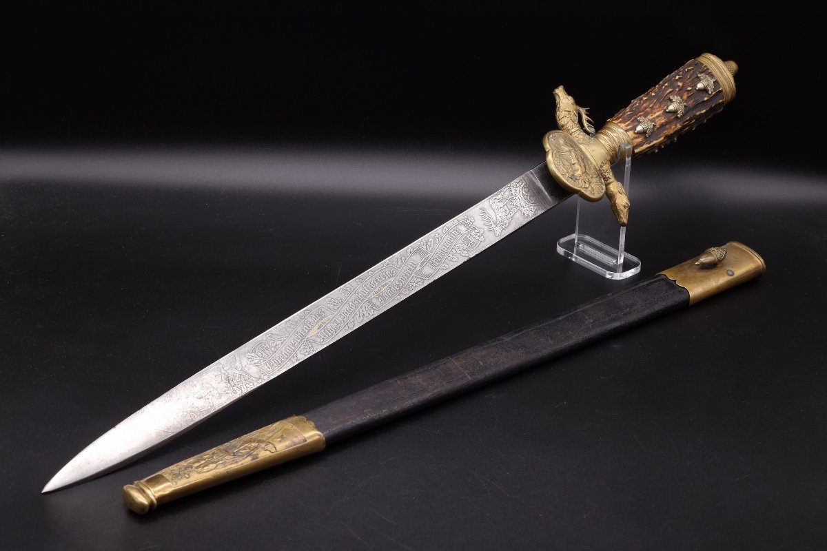 Rare Adjv Presentation Hunting Dagger By Eickhorn