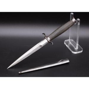 French Romance Dagger In Steel And Horn