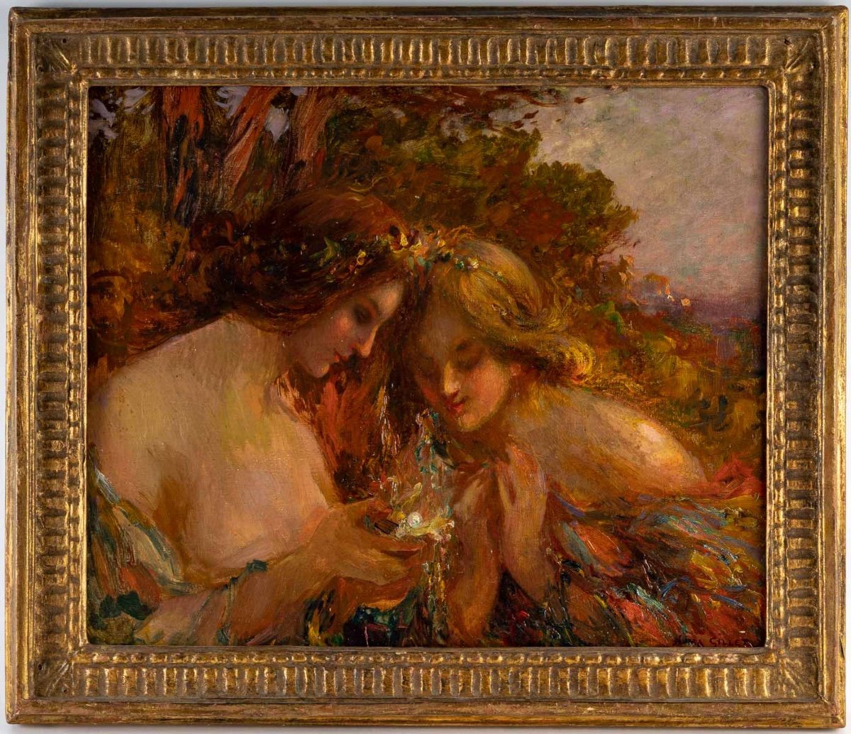 Numa-françois Gillet (1868-1940). Les Deux Sœurs.