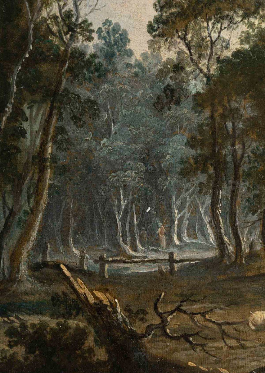 Pair Of Undergrowth. Louis Philippe Crepin d'Orléans 1772-1851. -photo-4