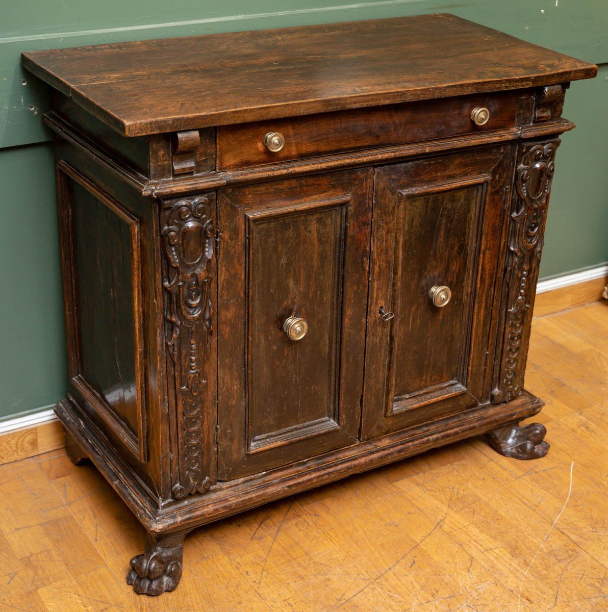 Walnut Buffet From The 18th Century. Italy-photo-2