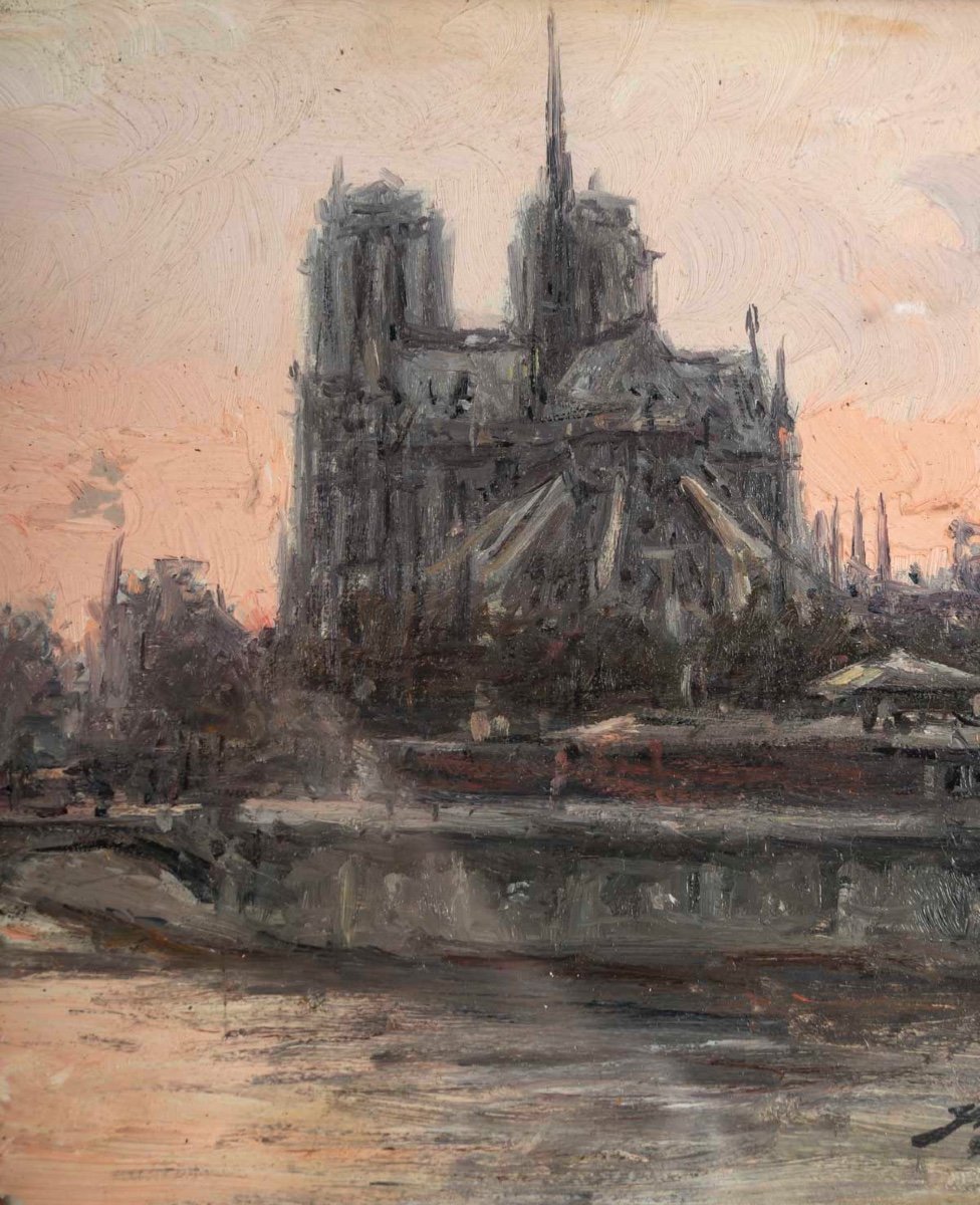 Gaspar MIRO 1859-1930. Notre Dame De Paris-photo-1