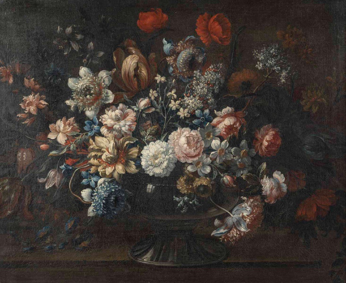 Pieter HARDIME (1677-1758). Nature morte aux Fleurs-photo-4