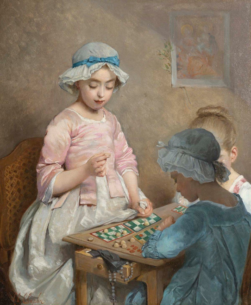 Charles Chaplin (1825-1891) The Lotto Game