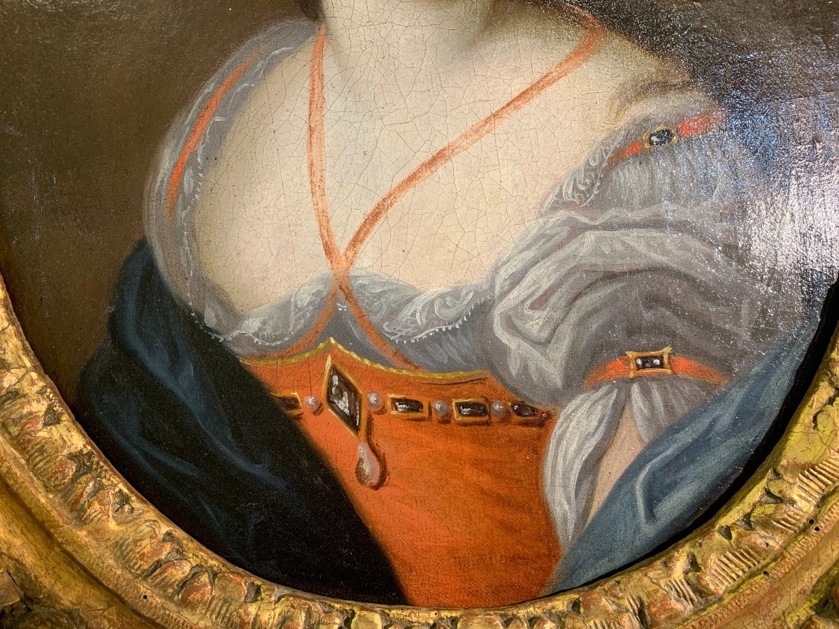 Attribué à François De Troy (1645-1730) Dame De Cour Représentée En Diane Chasseresse-photo-1