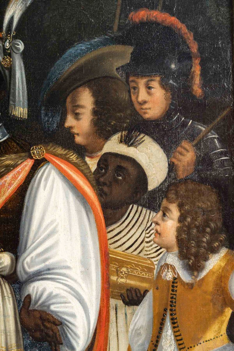 L'Adoration des Mages Attribué à Jean SENELLE 1605-1671 -photo-2