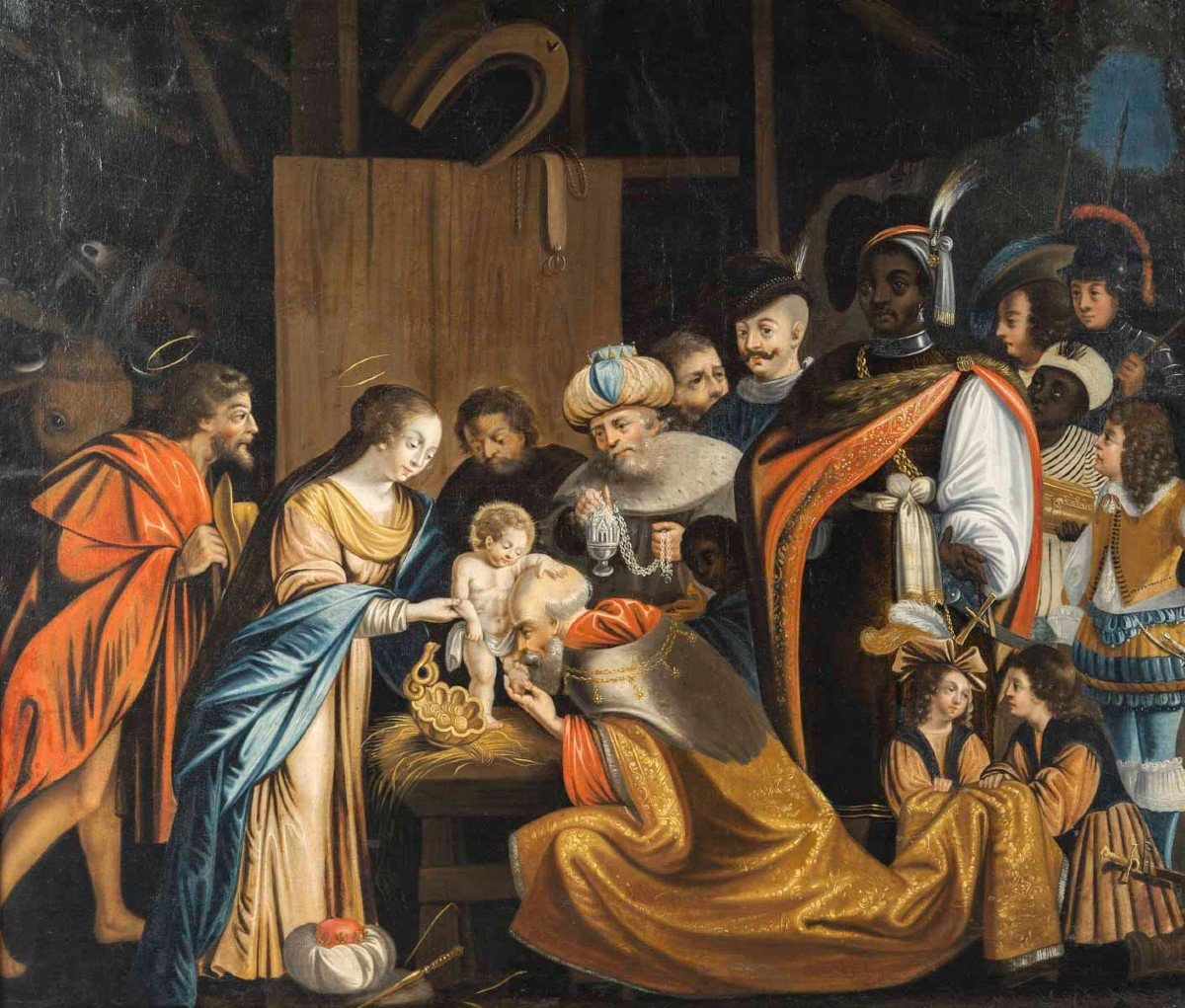 L'Adoration des Mages Attribué à Jean SENELLE 1605-1671 