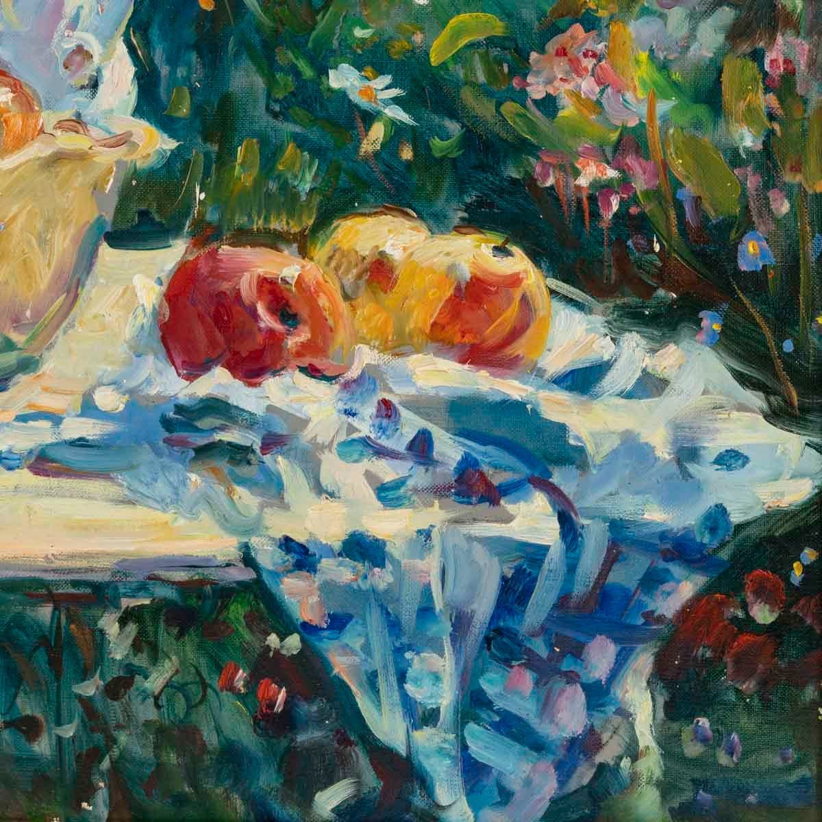 Still Life With Fruits And Flowers, Max Agostini-photo-4