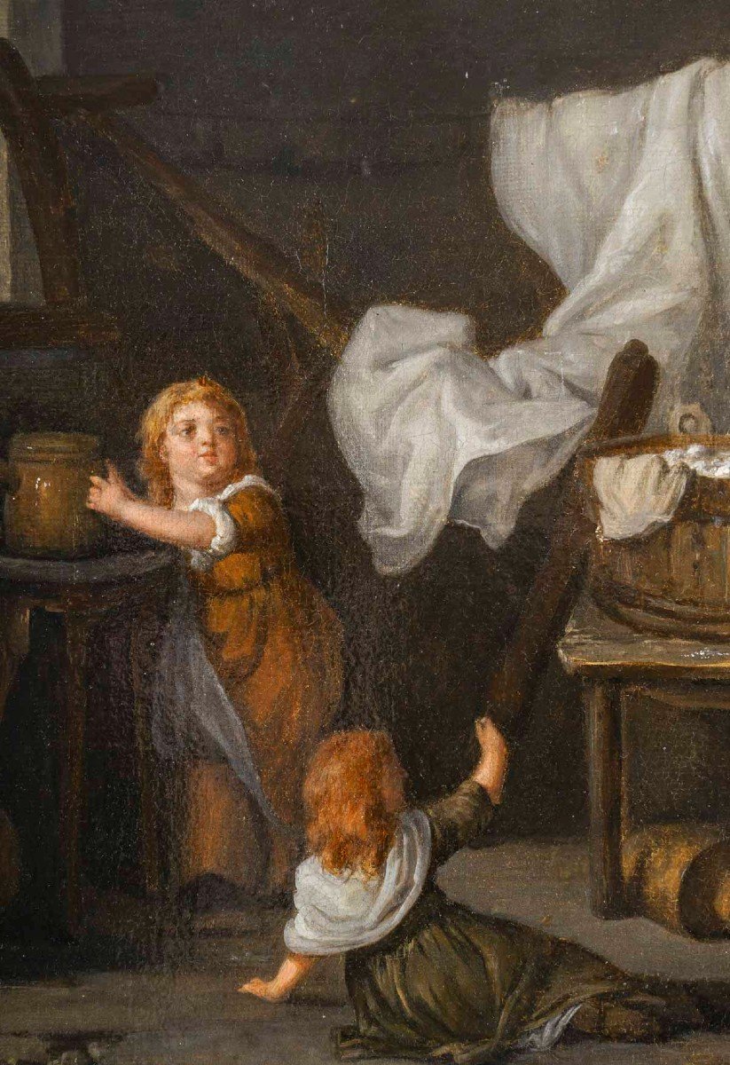 "Jeux d'Enfants" Etienne AUBRY (1745-1781)-photo-3