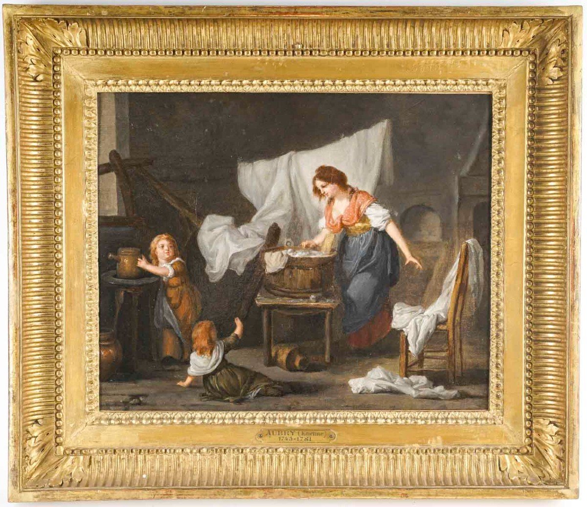 "Jeux d'Enfants" Etienne AUBRY (1745-1781)-photo-1