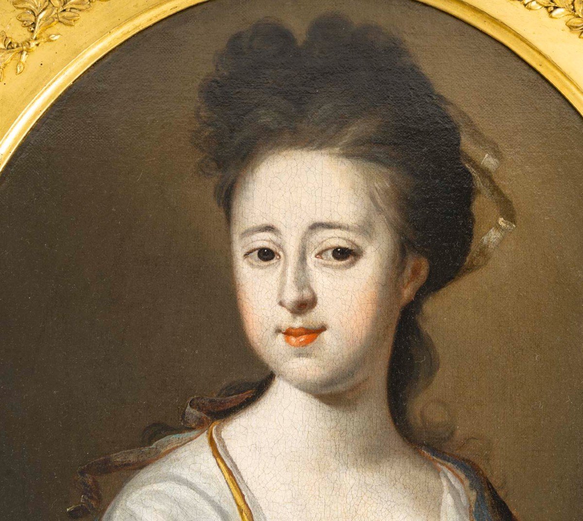 Portrait d'Elisabeth Ingram (1670-1707) Ecole Anglaise Du XVIIIe Siècle-photo-2