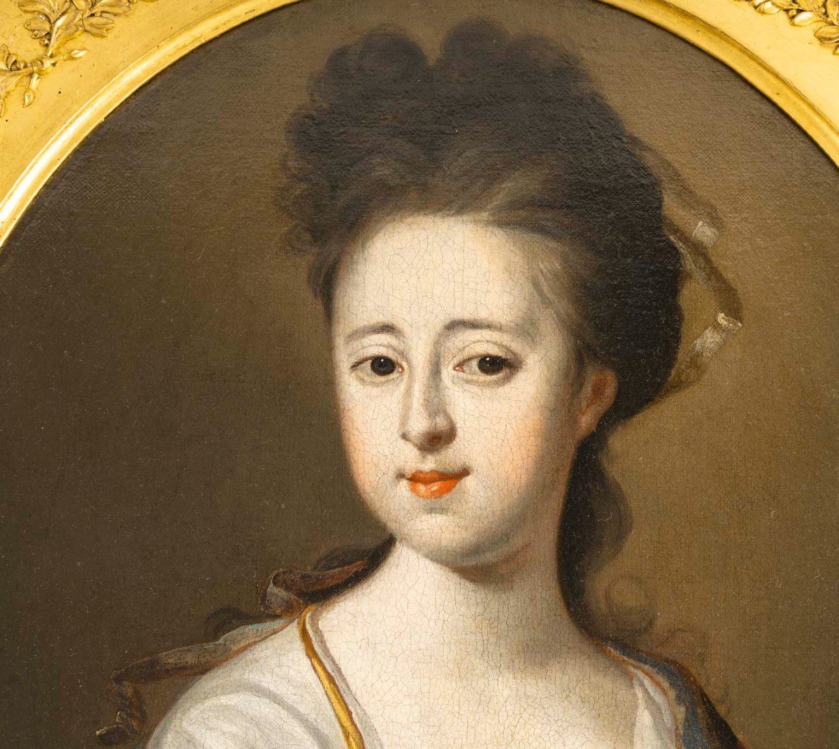 Portrait d'Elisabeth Ingram (1670-1707) Ecole Anglaise Du XVIIIe Siècle-photo-1