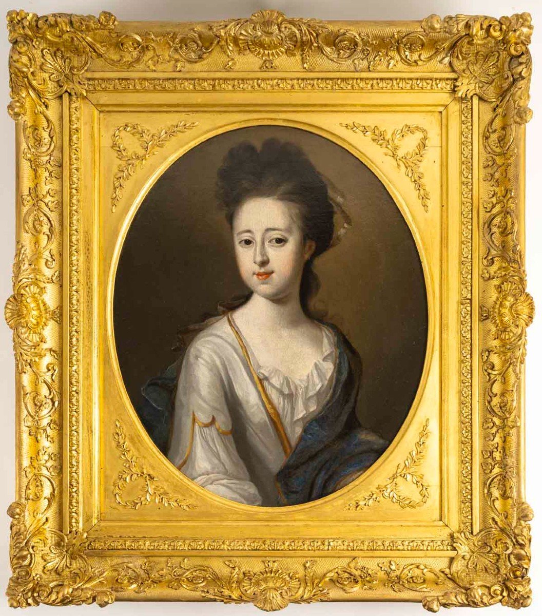 Portrait d'Elisabeth Ingram (1670-1707) Ecole Anglaise Du XVIIIe Siècle