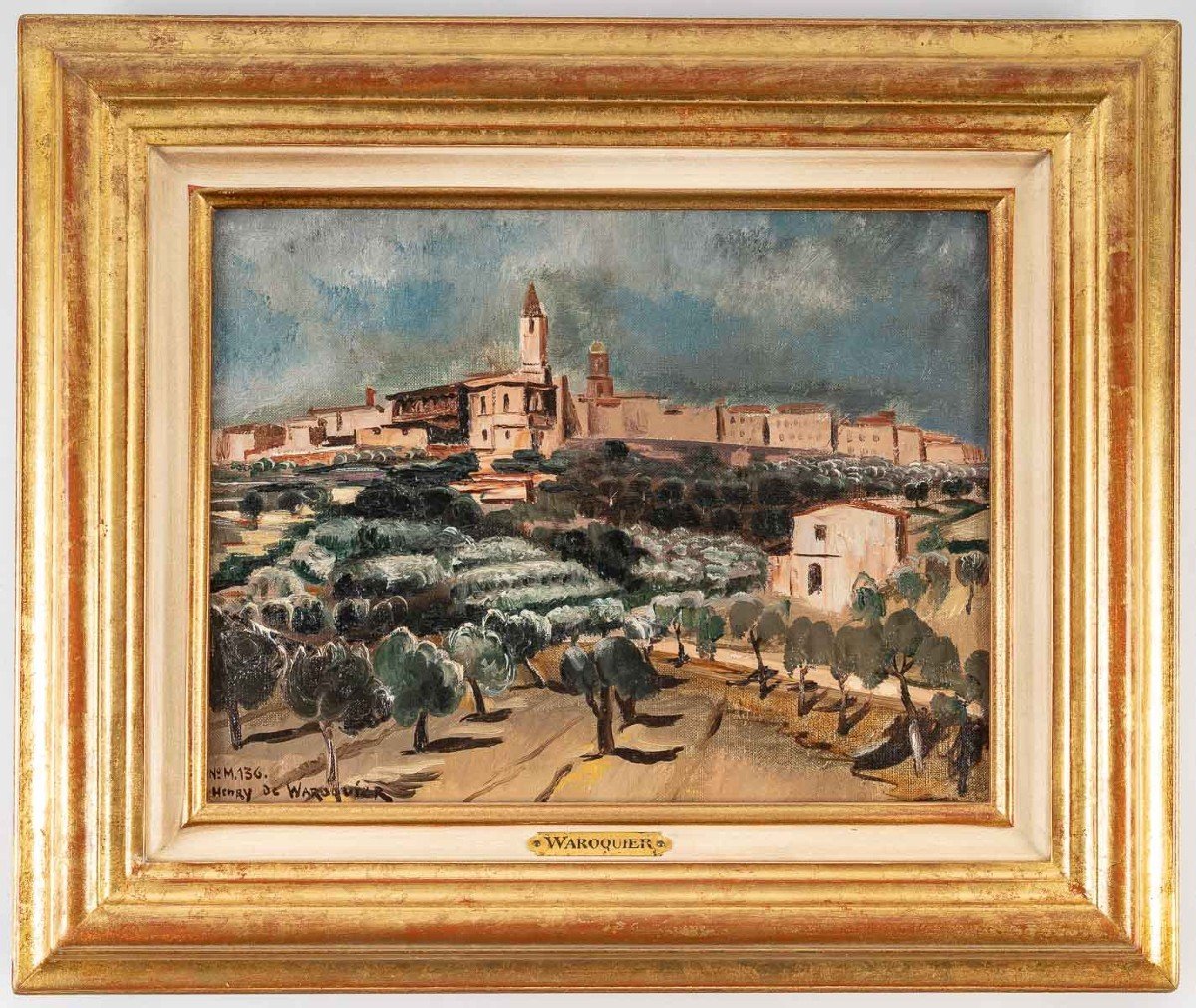 Pair Of Italian Landscapes. Henry De Waroquier 1881-1970. -photo-5