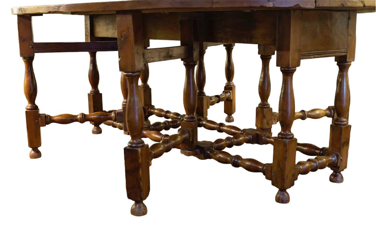 English Table Called "gateleg" England 18th Century-photo-2