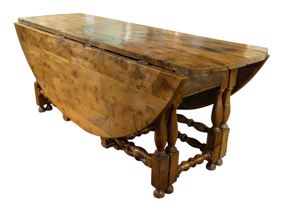 English Table Called "gateleg" England 18th Century-photo-3