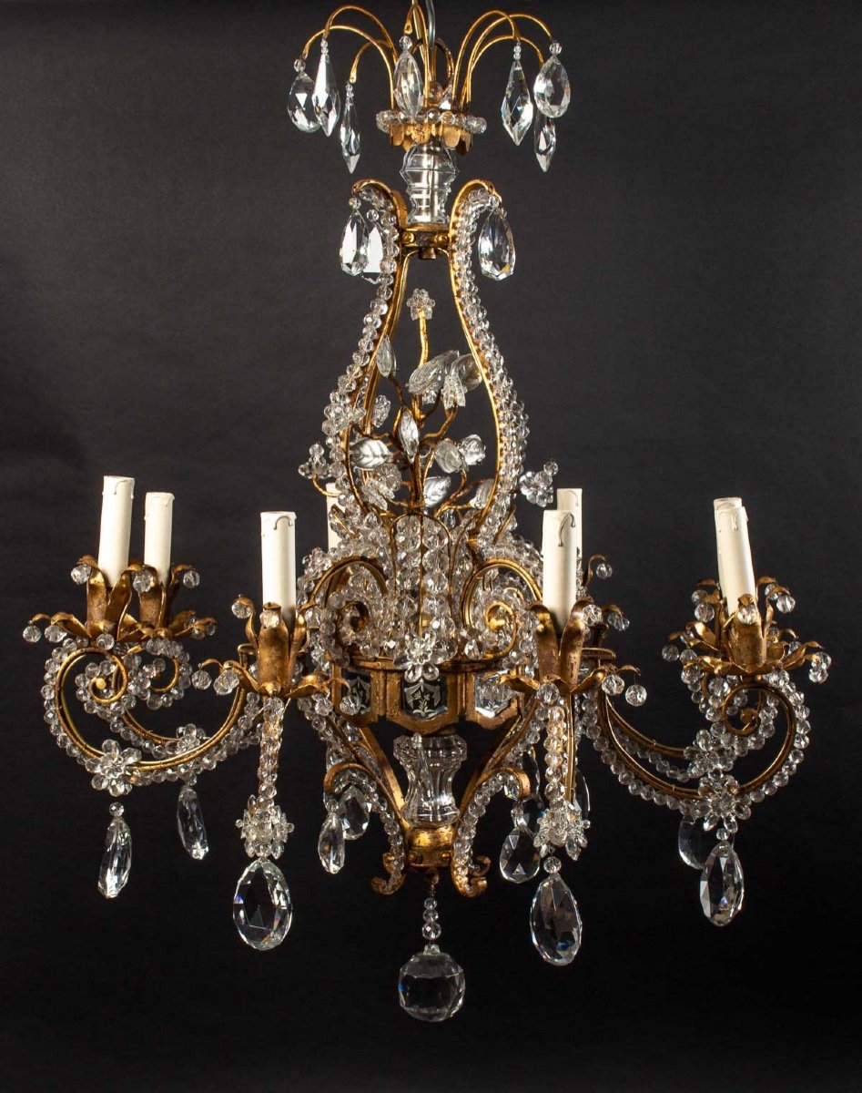 Superbe Lustre De La Maison Baguès. Circa 1950