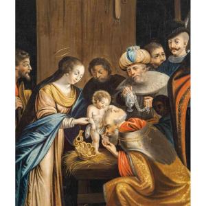 Attributed To Jean Senelle 1605-1671 The Adoration Of The Magi