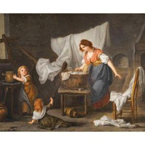 "Jeux d'Enfants" Etienne AUBRY (1745-1781)