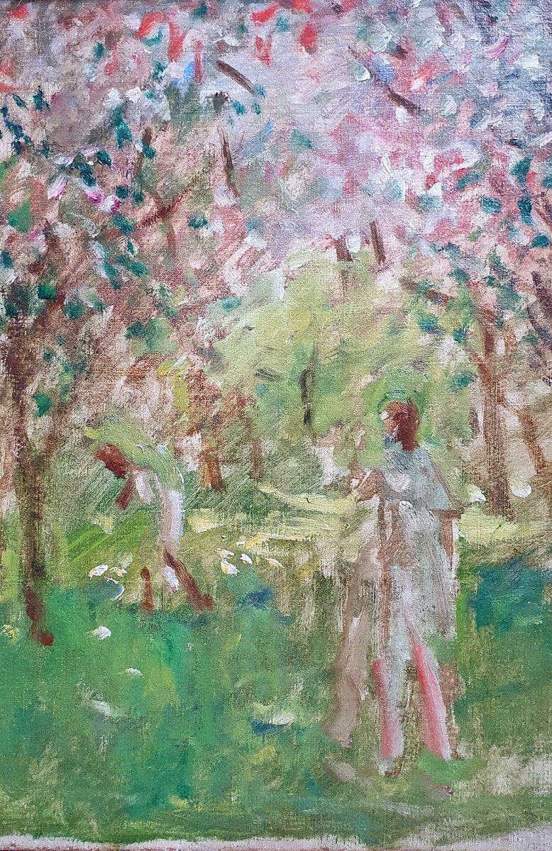 Ernest Quost Woman In A Forest Oil On Canvas Impressionism Late Nineteenth Century-photo-4