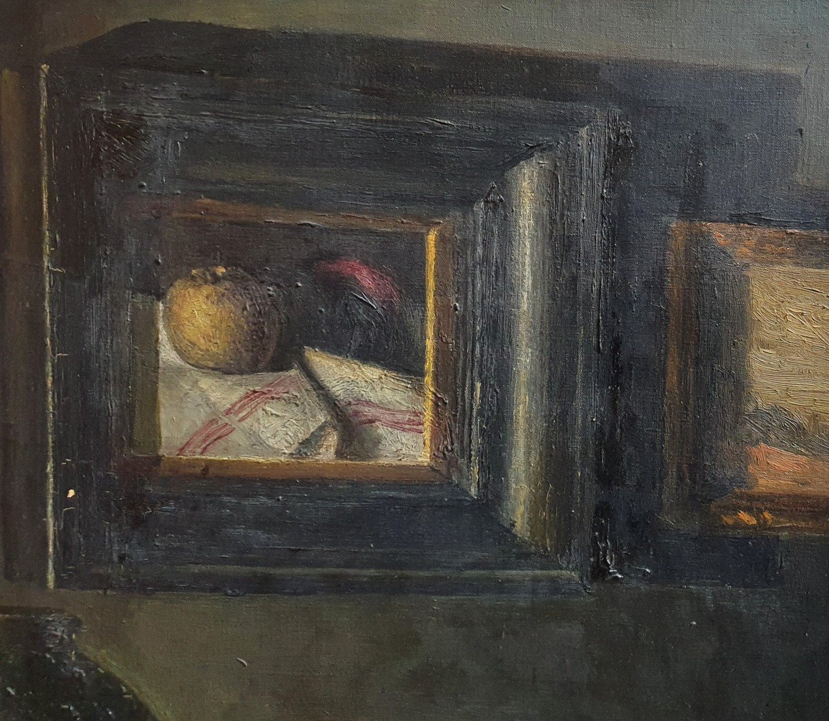 The Interior Of A Lover Oil On Canvas Still Life Paintings Ceramics Books-photo-4