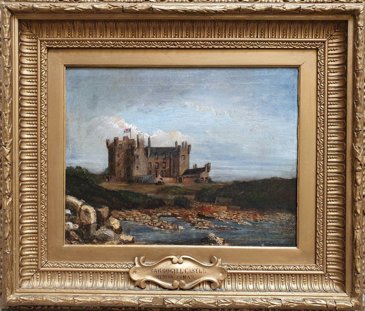 Château De Mey Scotland Pair Of Oils On Canvas Barrogill Medina Pomar-photo-3