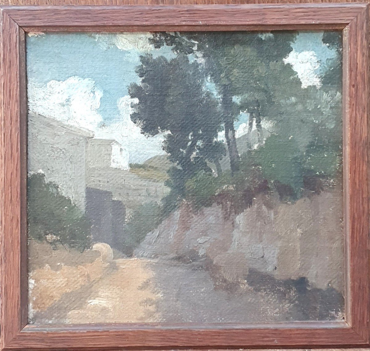 Italian Landscape Circa 1840 Villa Rome-photo-2