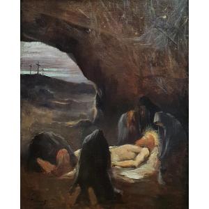Octave Tassaert The Death Of Christ Oil On Canvas Symbolism