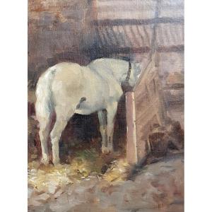 Cheval Dans Une étable Juillet 1883 Huile Sur Toile