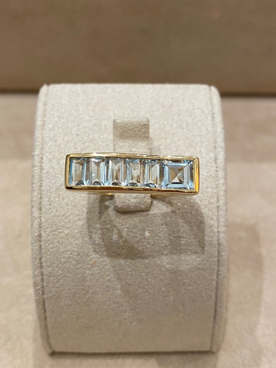 Modernist Aquamarine Ring-photo-7