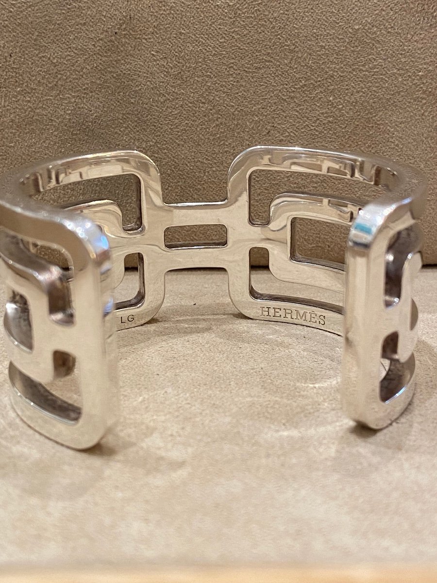 Hermes, Silver Cuff Small “arcane” Model-photo-5