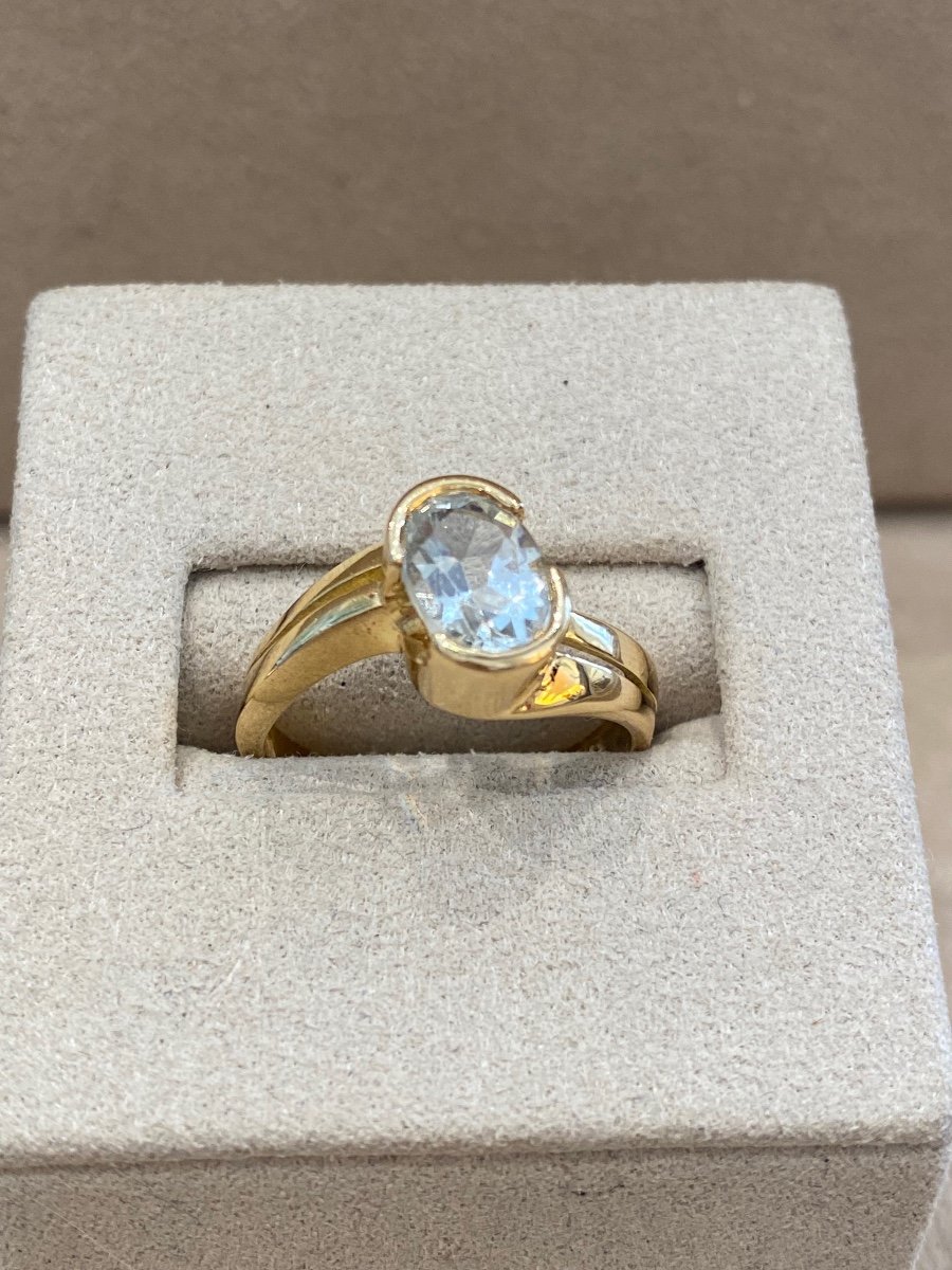 Modernist Aquamarine Ring-photo-1