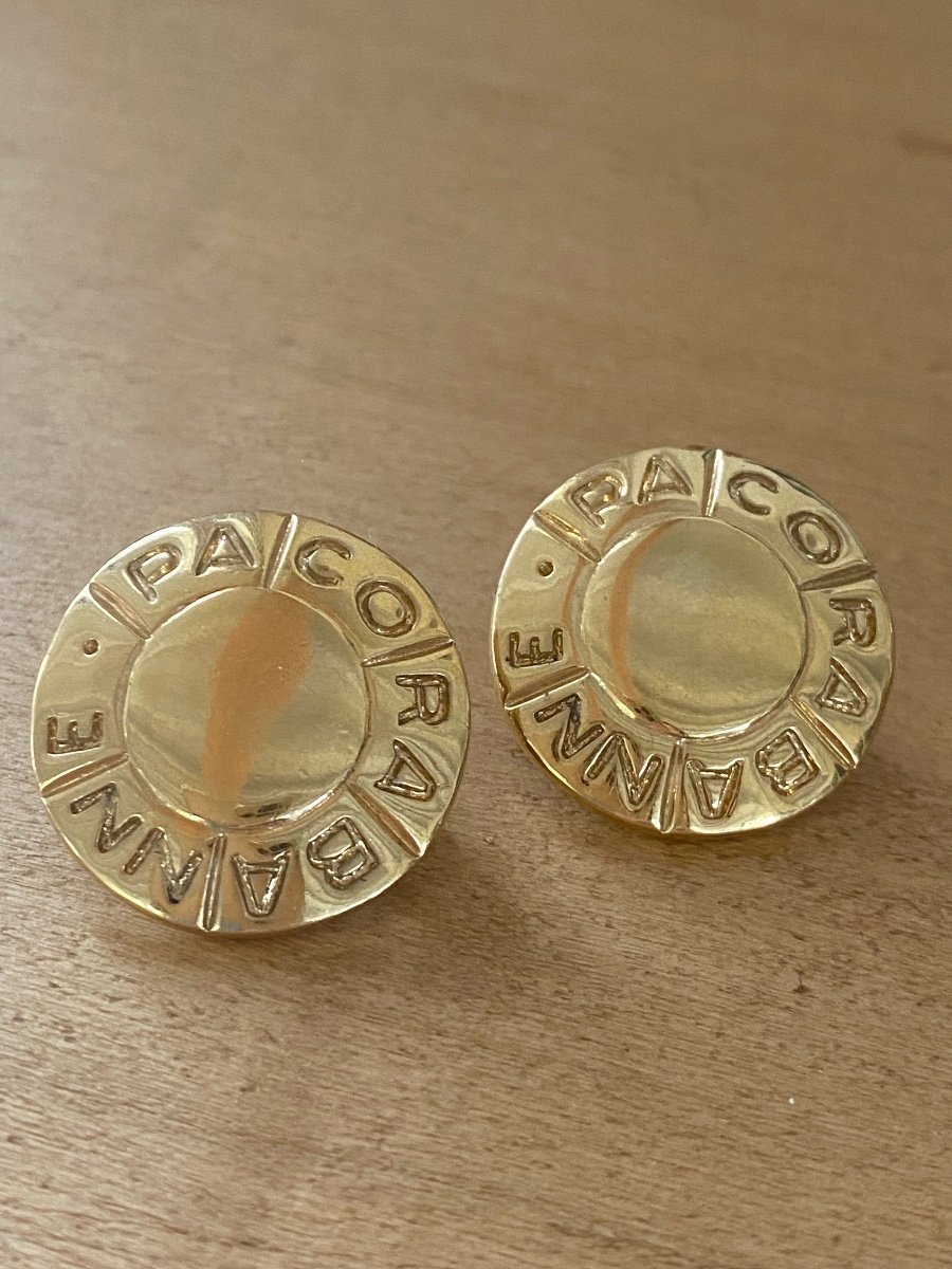 Paco Rabanne, Boucles d'Oreilles Vintage-photo-4