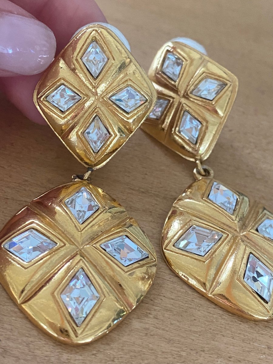 Chanel, Rare Drop Earrings & Swarovski Crystals