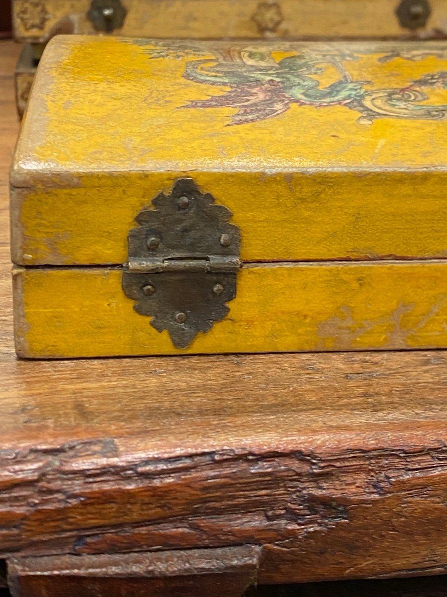 Quadrille Box, Arte Povera, 18th Century-photo-2